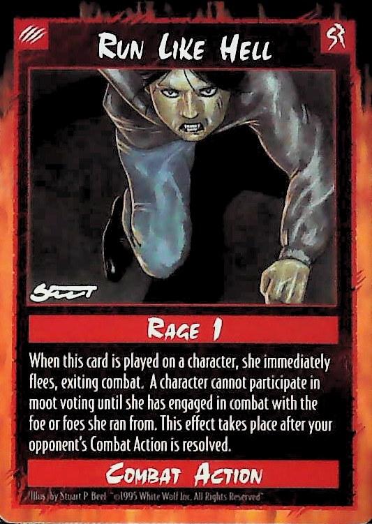 Rage CCG | Run Like Hell - Unlimited | The Nerd Merchant