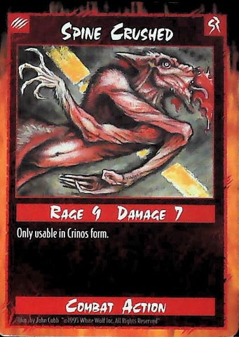 Rage CCG | Spine Crushed - Unlimited | The Nerd Merchant