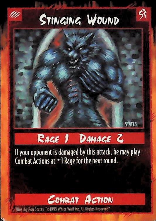 Rage CCG | Stinging Wound - Unlimited | The Nerd Merchant
