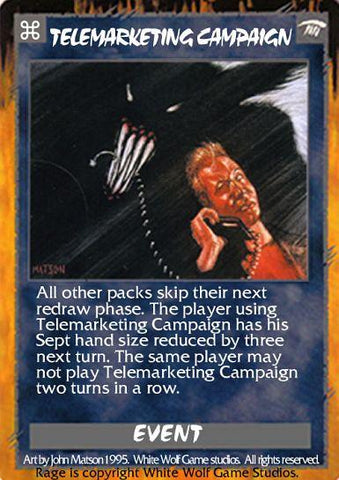 Rage CCG | Telemarketing Campaign - The Wyrm | The Nerd Merchant