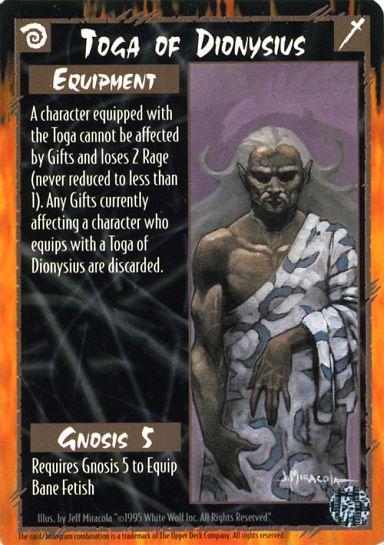 Rage CCG | Toga of Dionysius - The Wyrm | The Nerd Merchant