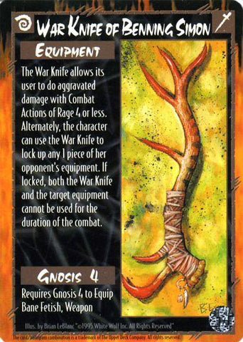 Rage CCG | War Knife of Benning Simon - The Wyrm | The Nerd Merchant