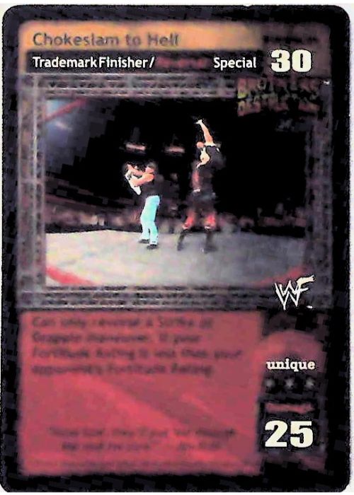 Raw Deal CCG | Chokeslam to Hell (Foil) - It's All About the Game | The Nerd Merchant