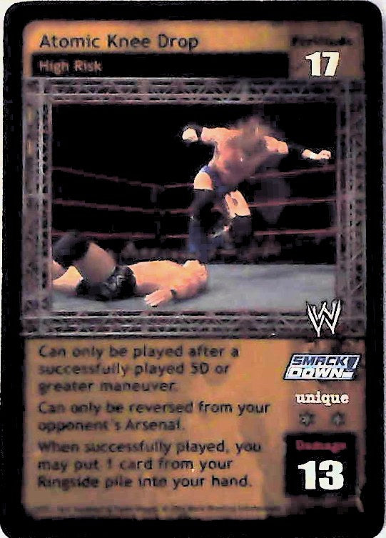 Raw Deal CCG | Atomic Knee Drop - Absolute Raw and Ultimate Smackdown Holiday Collection | The Nerd Merchant