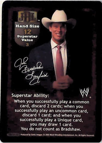 Raw Deal CCG | John Bradshaw Layfield Superstar Card (Foil) - Armageddon | The Nerd Merchant