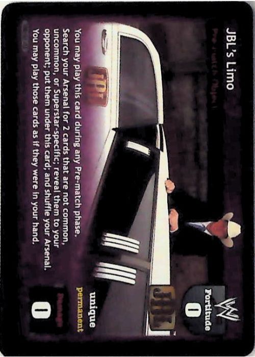 Raw Deal CCG | JBL’s Limo - Armageddon | The Nerd Merchant