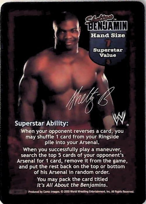 Raw Deal CCG | Shelton Benjamin Superstar Card (Foil) - Armageddon | The Nerd Merchant