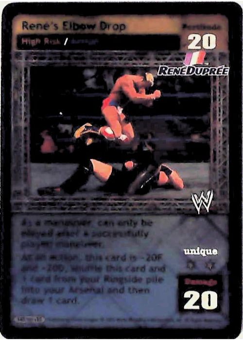 Raw Deal CCG | René’s Elbow Drop - Armageddon | The Nerd Merchant