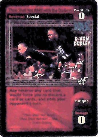 Raw Deal CCG | Thou Shall Not #### with the Dudleys! (Foil) - Backlash | The Nerd Merchant