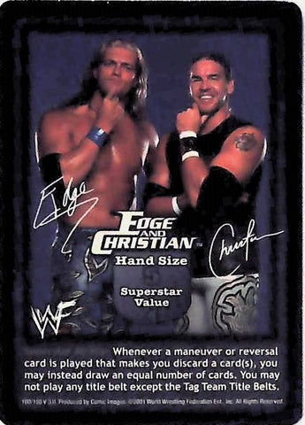 Raw Deal CCG | Edge & Christian Superstar Card (Foil) - Backlash | The Nerd Merchant