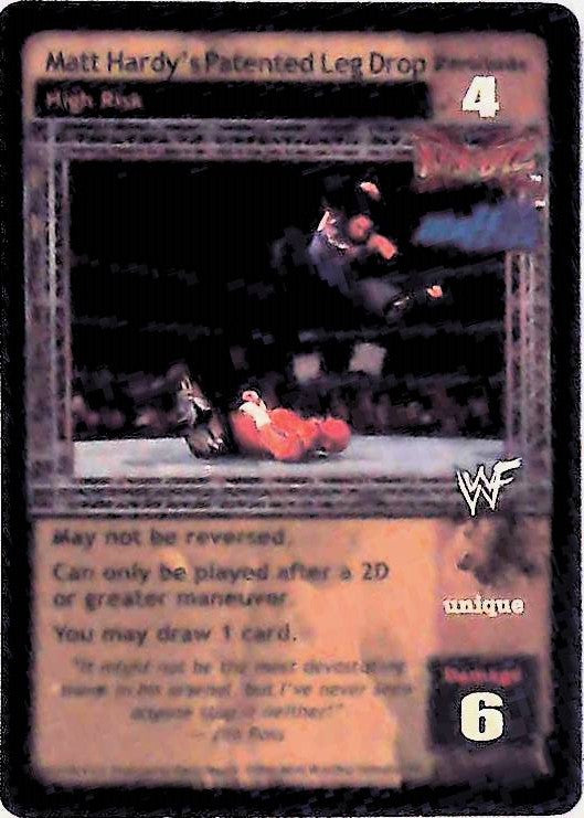 Raw Deal CCG | Matt Hardy’s Patented Leg Drop (Foil) - Backlash | The Nerd Merchant