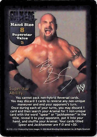 Raw Deal CCG | Goldberg Superstar Card (Foil) - Divas Overloaded | The Nerd Merchant