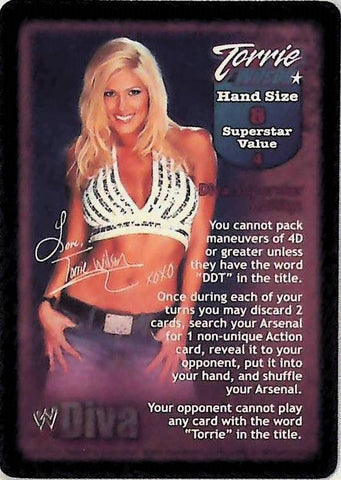 Raw Deal CCG | Torrie Wilson Superstar Card (Foil) - Divas Overloaded | The Nerd Merchant