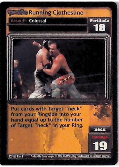 Raw Deal CCG | Revolution Running Clothesline - Revolution 2: Extreme | The Nerd Merchant