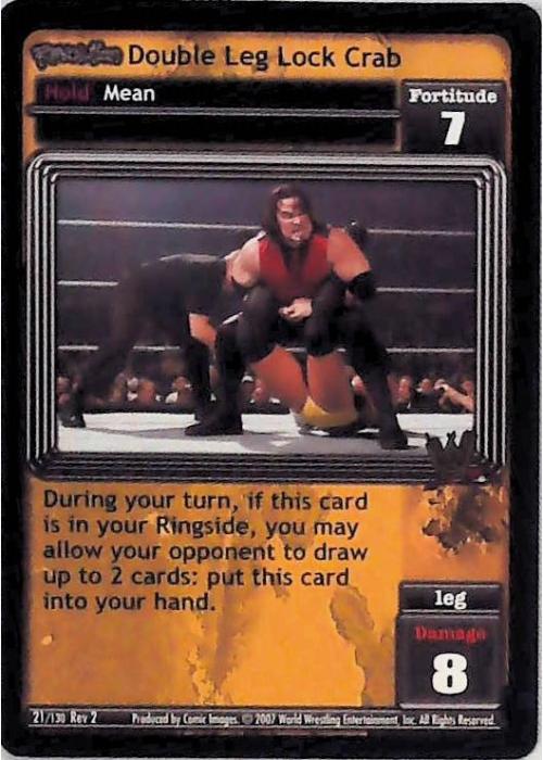 Raw Deal CCG | Revolution Double Leg Lock Crab - Revolution 2: Extreme | The Nerd Merchant