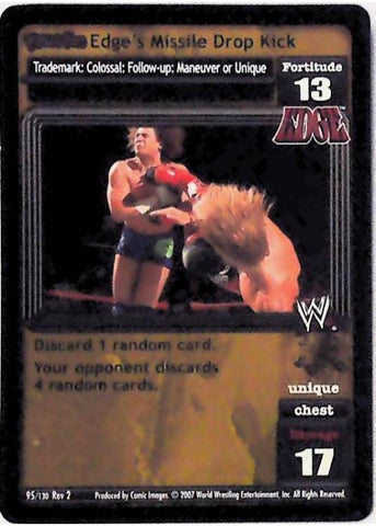 Raw Deal CCG | Revolution Edge’s Missile Drop Kick (Foil) - Revolution 2: Extreme | The Nerd Merchant