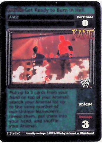 Raw Deal CCG | Revolution Get Ready to Burn in Hell (Foil) - Revolution 2: Extreme | The Nerd Merchant