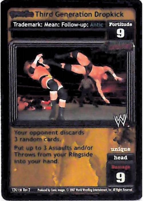 Raw Deal CCG | Revolution Third Generation Dropkick (Foil) - Revolution 2: Extreme | The Nerd Merchant