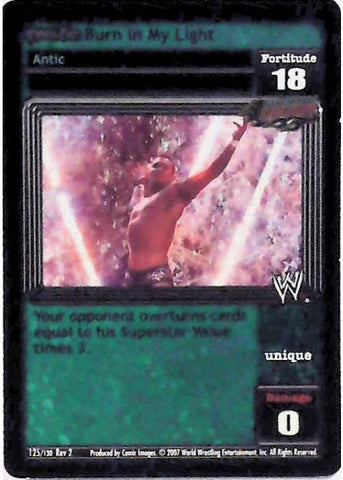 Raw Deal CCG | Revolution Burn in My Light (Foil) - Revolution 2: Extreme | The Nerd Merchant