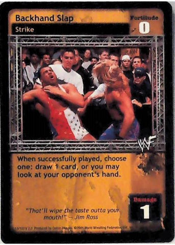 Raw Deal CCG | Backhand Slap - Fully Loaded | The Nerd Merchant
