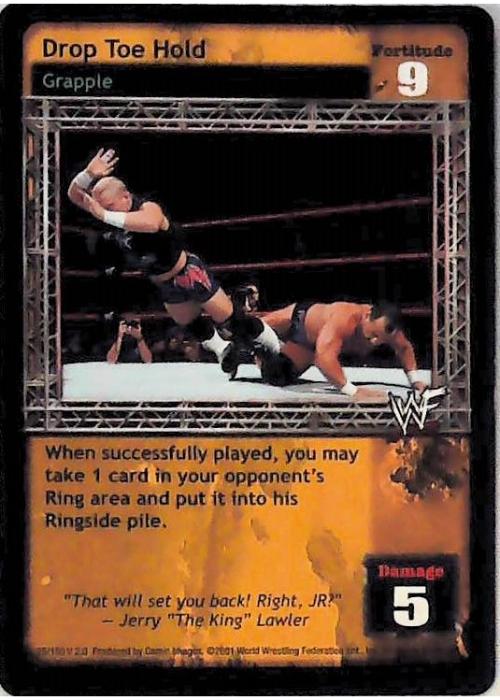 Raw Deal CCG | Drop Toe Hold - Fully Loaded | The Nerd Merchant