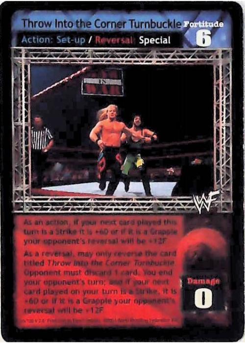 Raw Deal CCG | Throw Into the Corner Turnbuckle - Fully Loaded | The Nerd Merchant