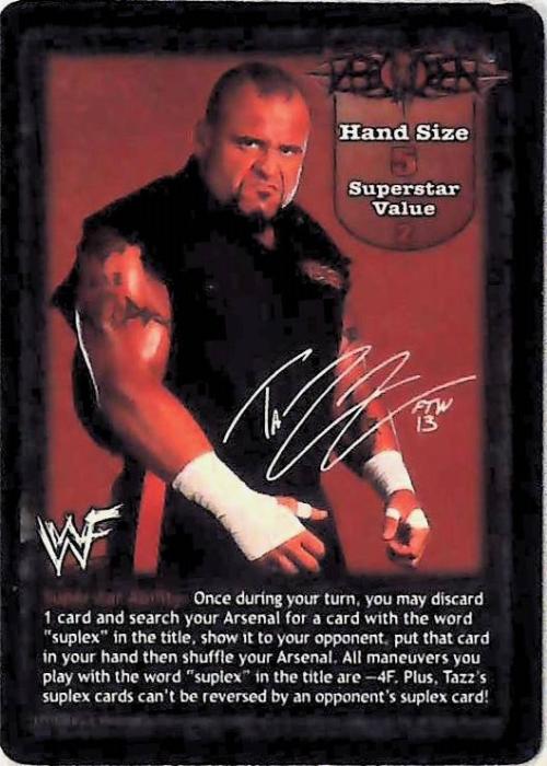 Raw Deal CCG | Tazz Superstar Card (Foil) - Fully Loaded | The Nerd Merchant