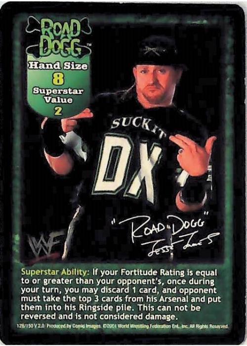 Raw Deal CCG | Road Dogg Superstar Card - Fully Loaded | The Nerd Merchant