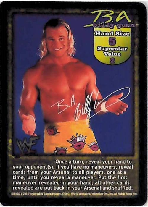 Raw Deal CCG | B.A. Billy Gunn Superstar Card - Fully Loaded | The Nerd Merchant