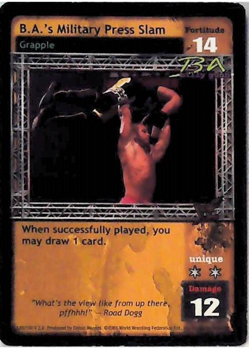 Raw Deal CCG | B.A.’s Military Press Slam - Fully Loaded | The Nerd Merchant