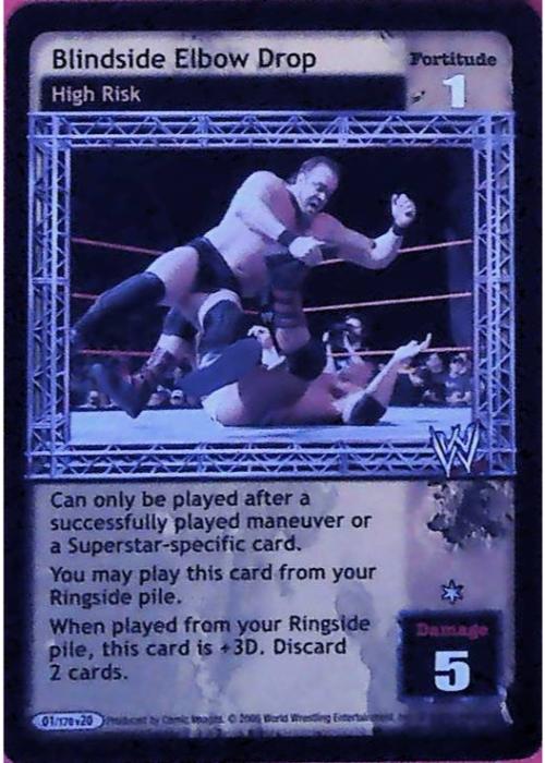 Raw Deal CCG | Blindside Elbow Drop - Great American Bash | The Nerd Merchant