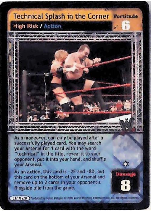 Raw Deal CCG | Technical Splash in the Corner - Great American Bash | The Nerd Merchant