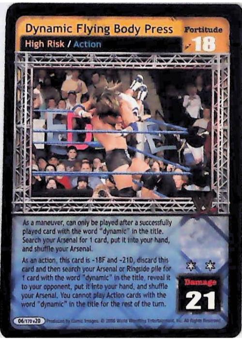 Raw Deal CCG | Dynamic Flying Body Press - Great American Bash | The Nerd Merchant