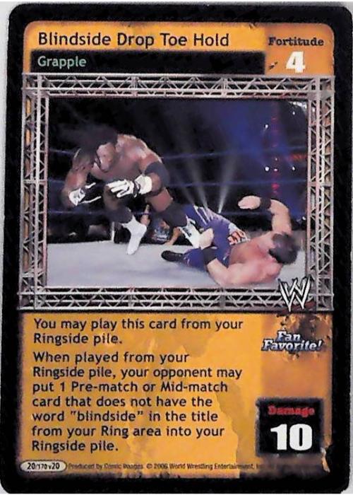 Raw Deal CCG | Blindside Drop Toe Hold - Great American Bash | The Nerd Merchant