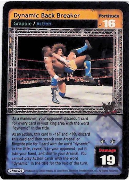 Raw Deal CCG | Dynamic Back Breaker - Great American Bash | The Nerd Merchant