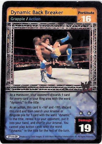 Raw Deal CCG | Dynamic Back Breaker - Great American Bash | The Nerd Merchant