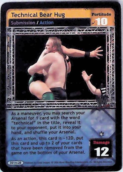 Raw Deal CCG | Technical Bear Hug - Great American Bash | The Nerd Merchant
