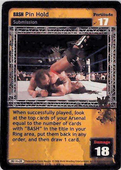 Raw Deal CCG | BASH Pin Hold - Great American Bash | The Nerd Merchant