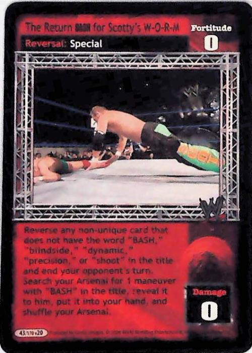 Raw Deal CCG | The Return BASH for Scotty’s W—O—R—M - Great American Bash | The Nerd Merchant