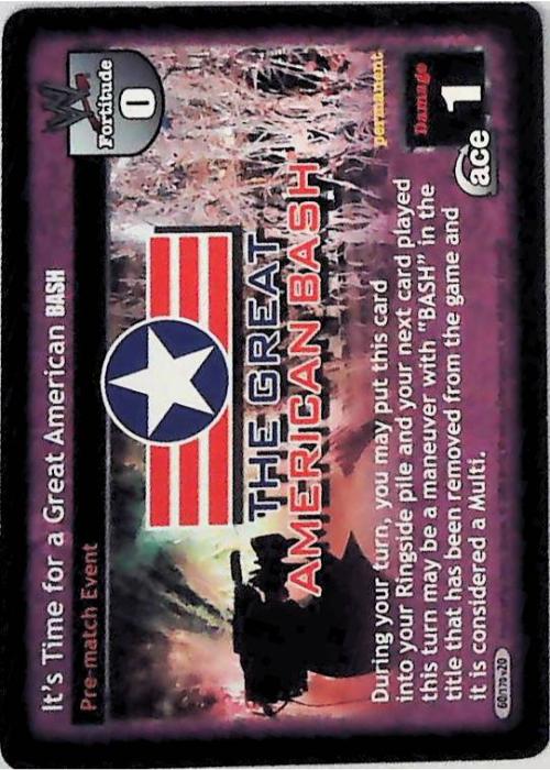 Raw Deal CCG | It’s Time for a Great American BASH - Great American Bash | The Nerd Merchant