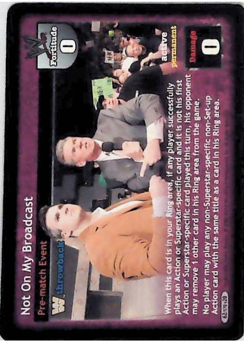 Raw Deal CCG | Not On My Broadcast - Great American Bash | The Nerd Merchant
