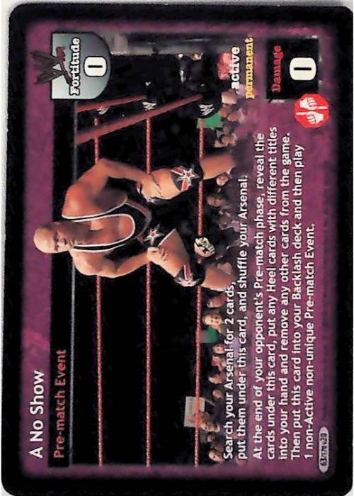 Raw Deal CCG | A No Show - Great American Bash | The Nerd Merchant