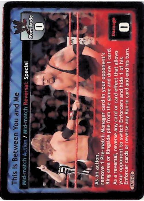 Raw Deal CCG | This Is Between You and Me - Great American Bash | The Nerd Merchant