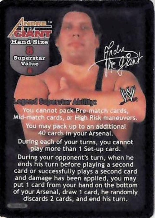 Raw Deal CCG | Andre “The Giant” Superstar Card (Foil) - Great American Bash | The Nerd Merchant
