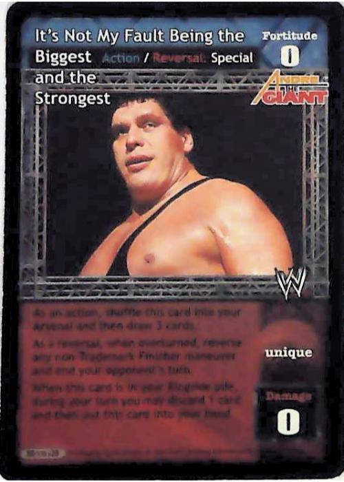 Raw Deal CCG | It’s Not My Fault Being the Biggest and the Strongest (Foil) - Great American Bash | The Nerd Merchant