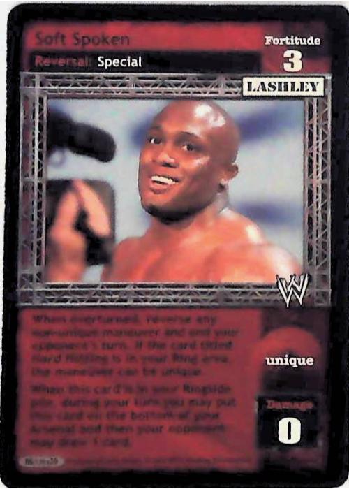 Raw Deal CCG | Soft Spoken (Foil) - Great American Bash | The Nerd Merchant