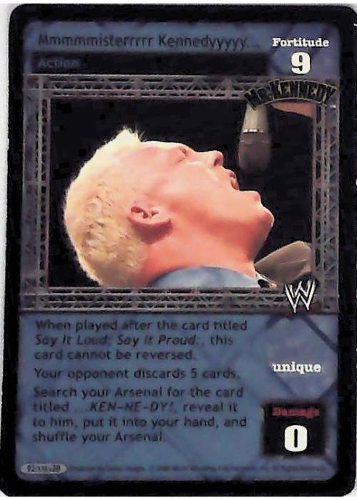 Raw Deal CCG | Mmmmmisterrrrr Kennedyyyyy… (Foil) - Great American Bash | The Nerd Merchant