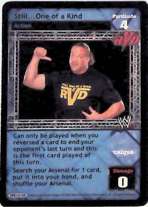Raw Deal CCG | Still … One of a Kind (Foil) - Great American Bash | The Nerd Merchant