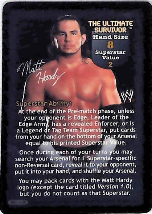 Raw Deal CCG | The Ultimate Survivor Superstar Card (Foil) - Great American Bash | The Nerd Merchant