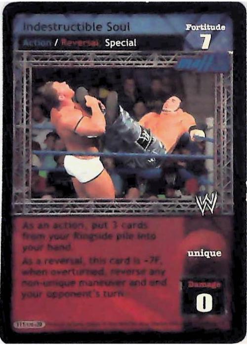 Raw Deal CCG | Indestructible Soul (Foil) - Great American Bash | The Nerd Merchant